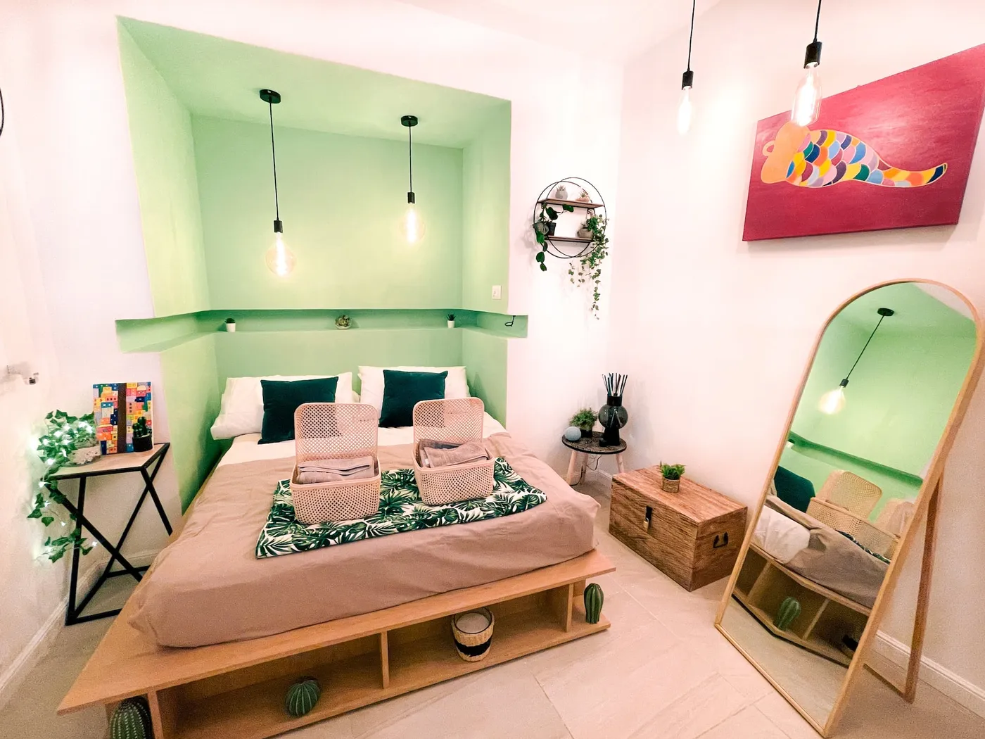 Bedroom with queen-size bed