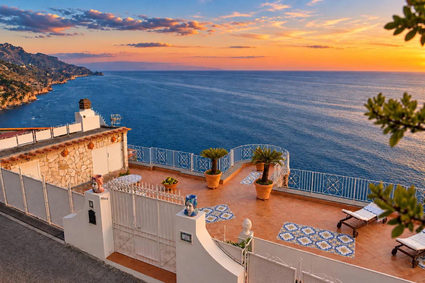 Sunset from the rooftop